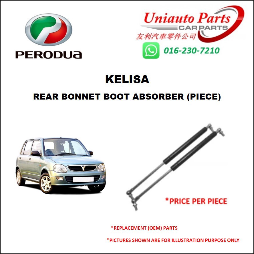 PERODUA KELISA REAR BONNET BOOT ABSORBER (PIECE)  Shopee 