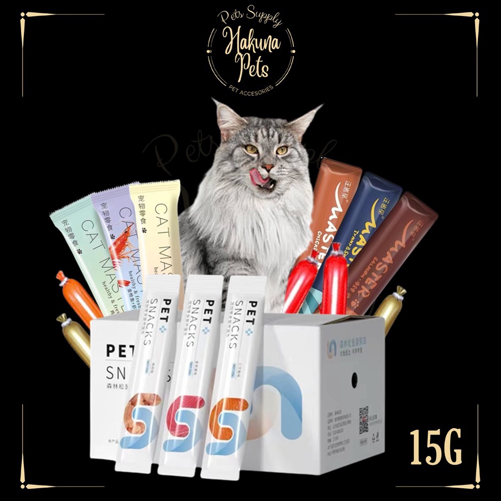 High Vitamin Creamy Cat Stick Food 15g Makanan Snek Kucing With Vitamin A B D 猫条pet Treat Sausage Dog Snack Hotdog 狗香肠 Shopee Malaysia