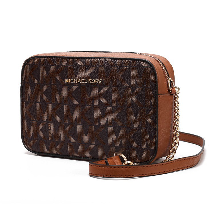 mk sling bag brown