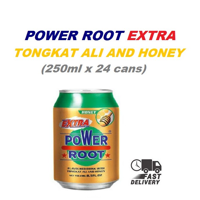 Power Root Extra Tongkat Ali And Honey 250ml X 24 Cans Shopee Malaysia