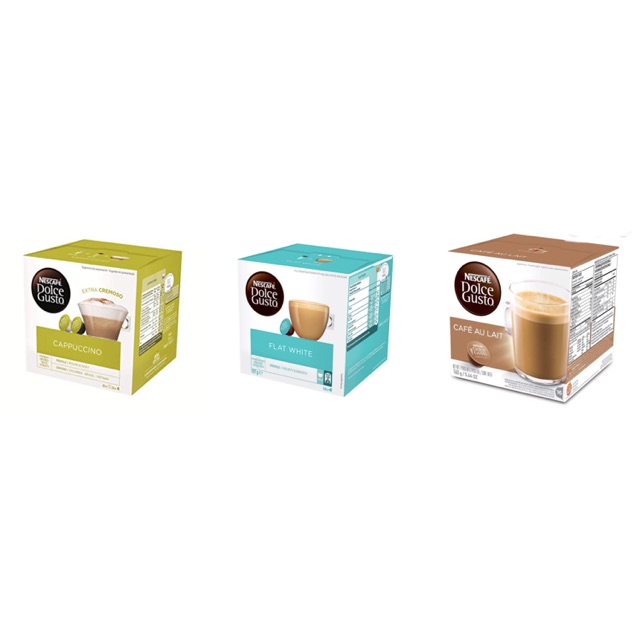 NESCAFÉ Dolce Gusto>Cappuccino>Flat White>Cafe Au Lait>144-200g ...