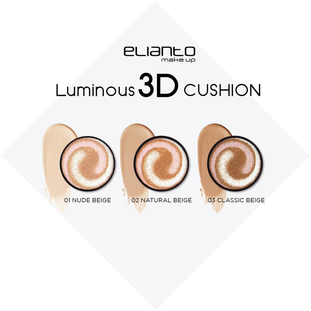 🔥REDUCE TO CLEAR🔥[READY STOCK - 100%]🔥 ELIANTO Luminous 3D Cushion Foundation