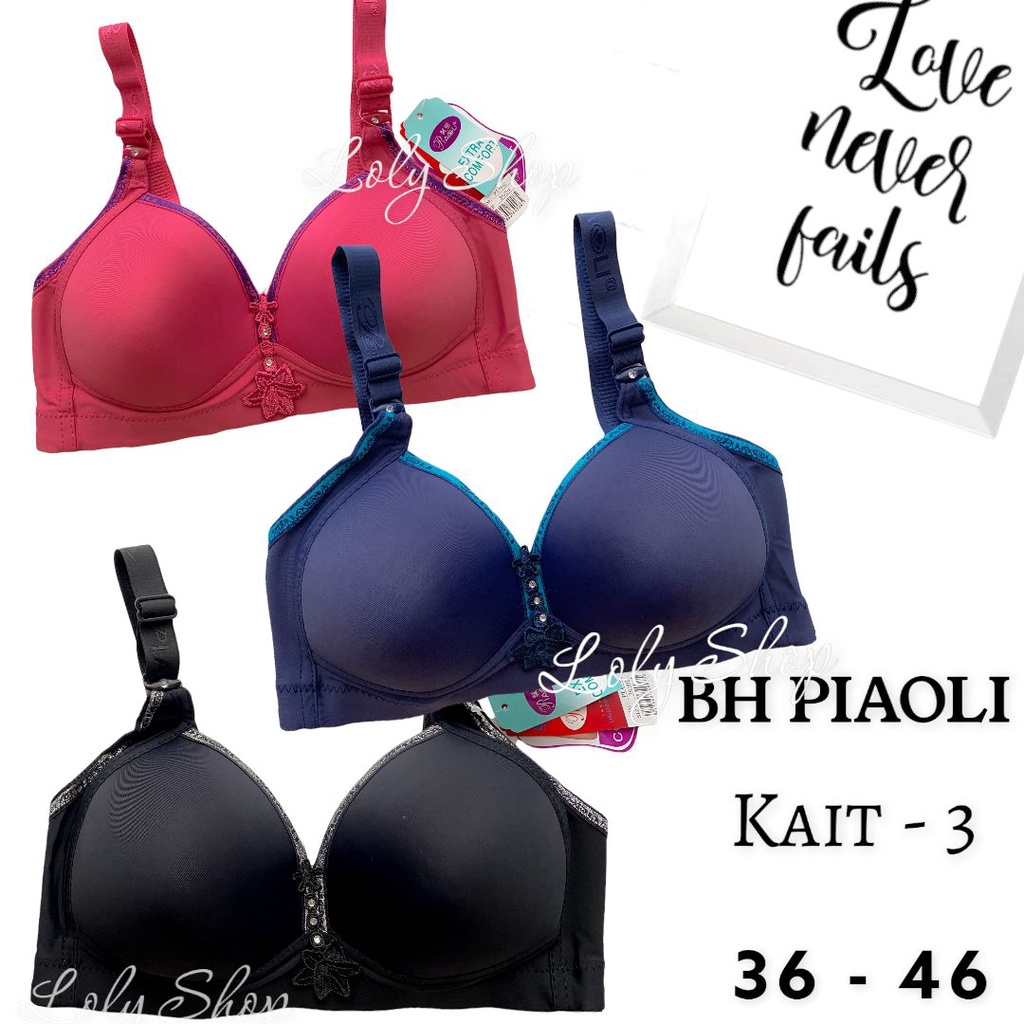 Bh / Bra Poly PL 008 Cup B Hook 3 Size 3646 JUMBO / Bra Without Wire