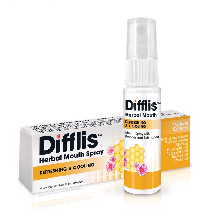 Difflis Herbal Propolis Mouth Spray (by Difflam) Ulcer, Sore Throat
