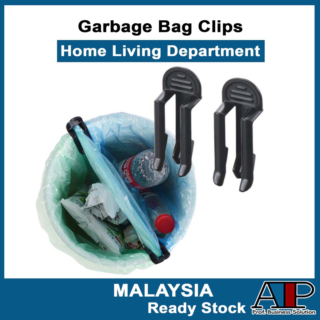 Home Practical Garbage Can Waste Bin Trash Bag Lock Clip Holder