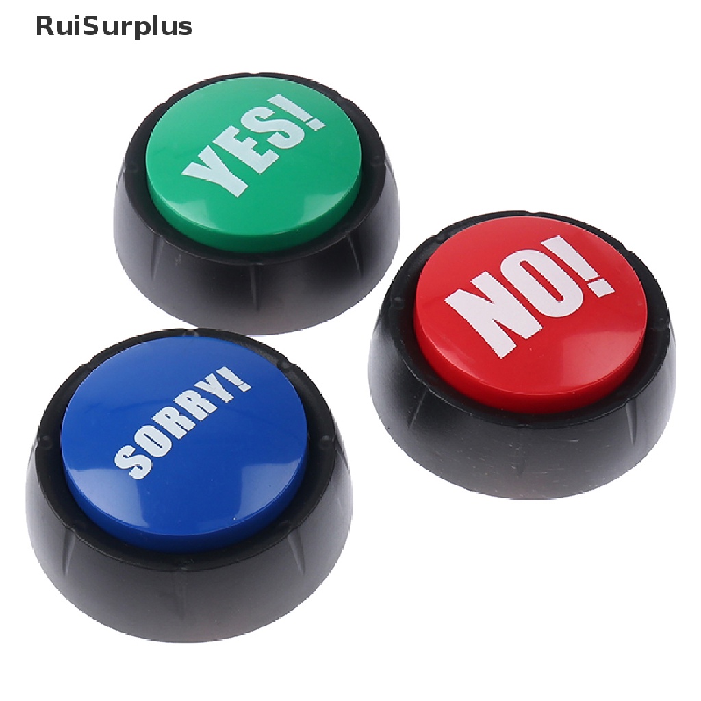 [RuiSurplus] Respond to Phone Buttons No Sorry Yes Sound Button Toys Home Party Funny Gag Toy Hot Sell