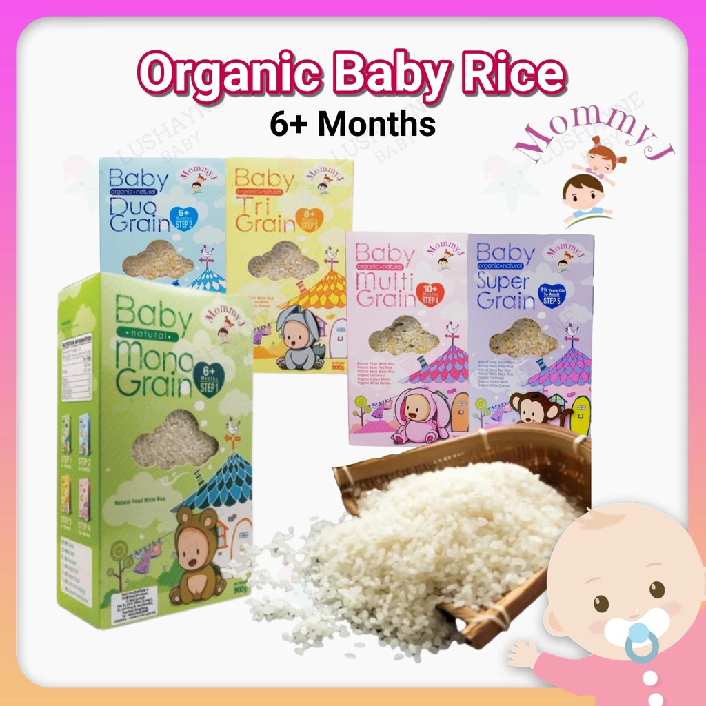 Baby Food MommyJ Mommy J Organic Baby Rice Natural Grain Step 1 2 3 4 5