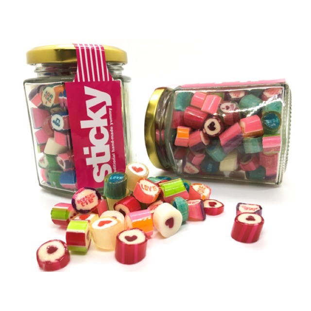 STICKY CANDY I LOVE YOU DESIGN 120G FLAVOURS FOR GIFT PRESENT VALENTINE