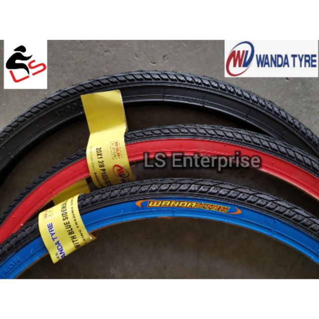 Bicycle Tyre 20x1 3/8 Color Tire 2Tone Tayar Basikal Warna Fixie