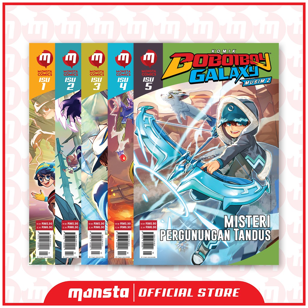 Komik BoBoiBoy Galaxy Musim 2 Isu 1 - 5 | Shopee Malaysia