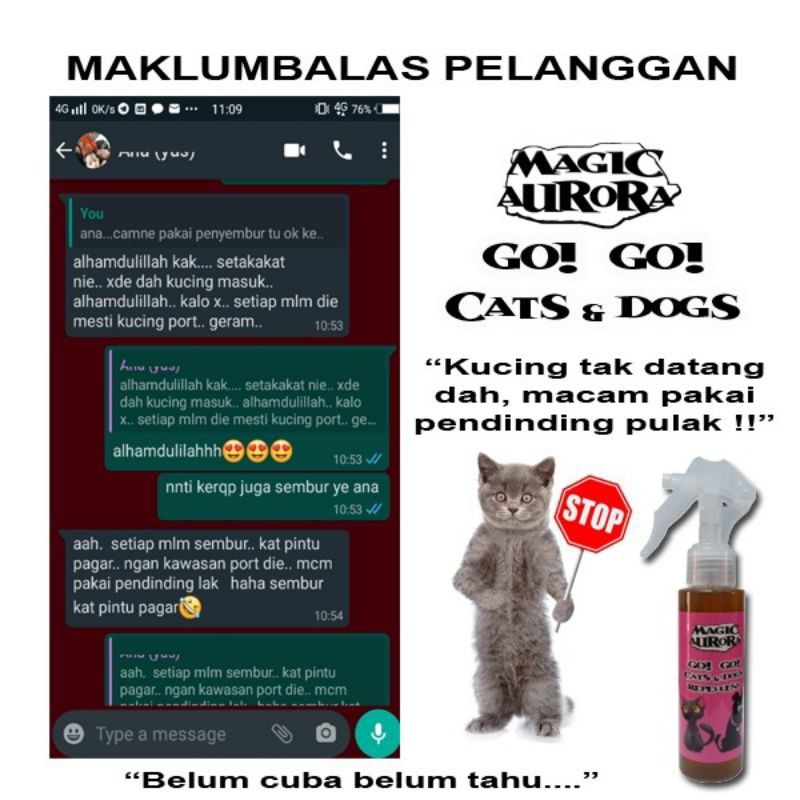 KUCING DAN ANJING BERAK MERATA !! GO GO CAT u0026 DOGS REPELLENT 