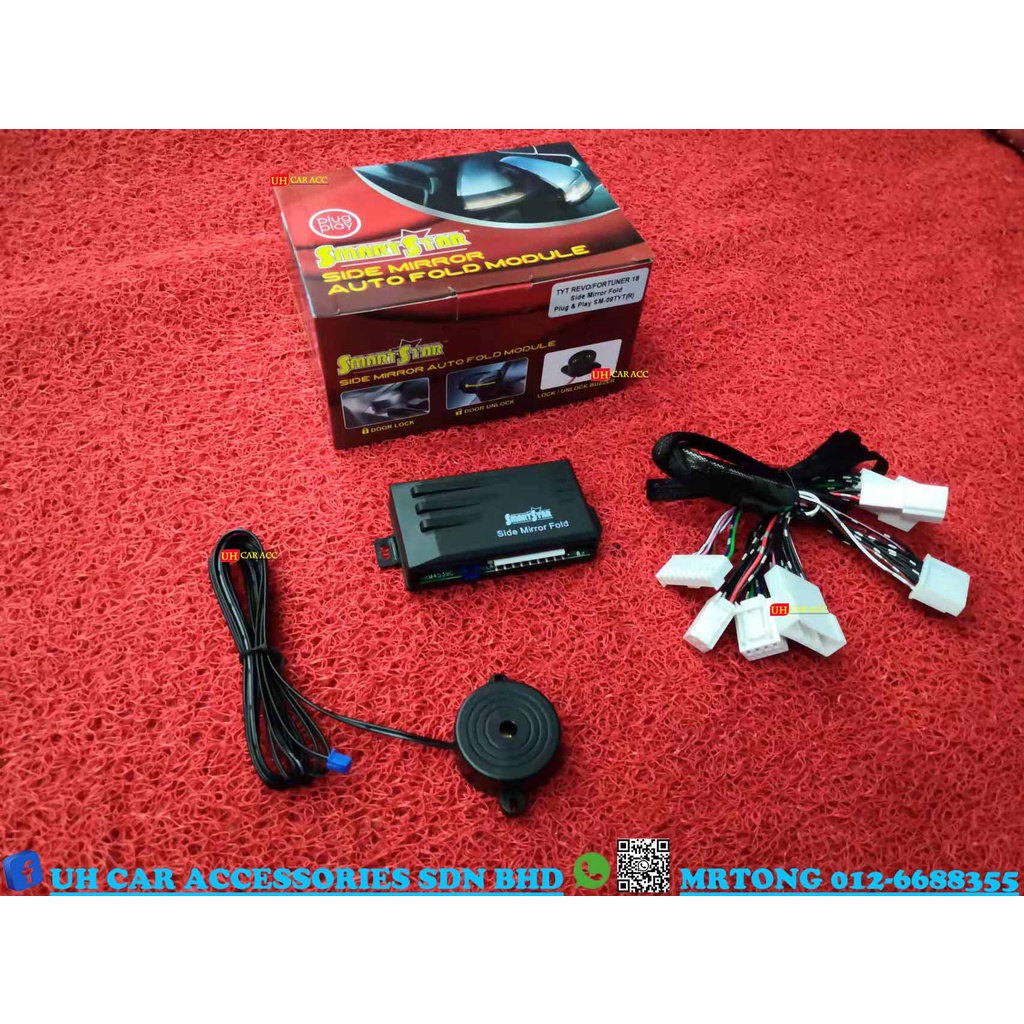 toyota fortuner hilux revo rocco rogue side mirror auto fold relay