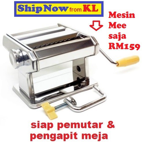 Mesin Mi Mee Kari Pap Curry Puff Karipap Kulit Gelek Tepung Kuih Muih Pasar Machine Pasta Noodle Maker Clip Handle Plat