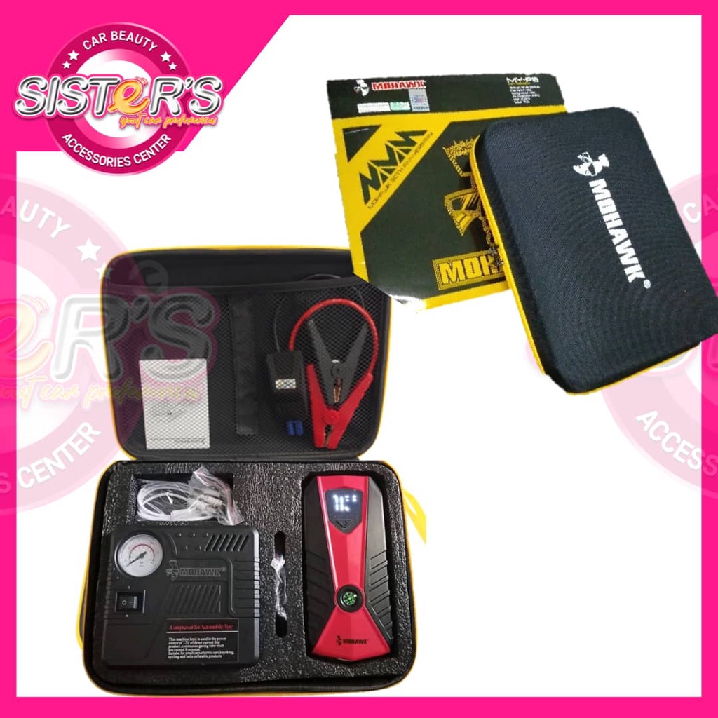 MOHAWK Car Jumper Power Bank 12000mAh Jump Starter Car Powerbank Jumper