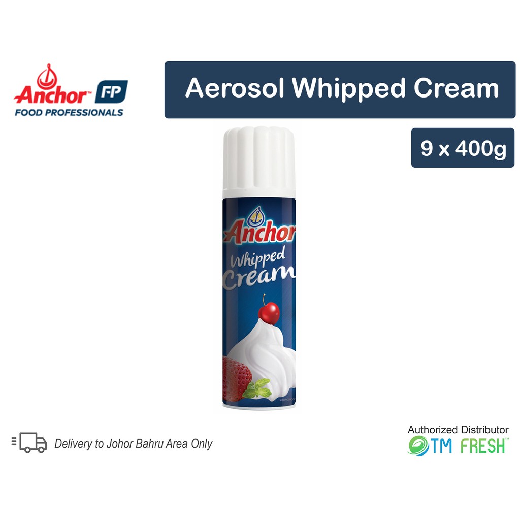 Anchor aerosol whipped cream