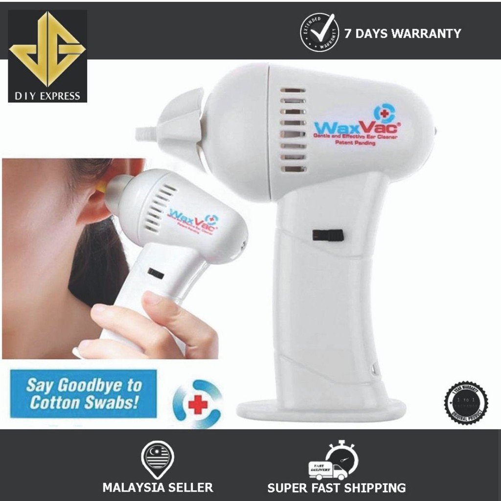 WaxVac Cordless Gentle Vacuum Ear Cleaner With LED Light/Pembersih Telinga Vakum Berlampu