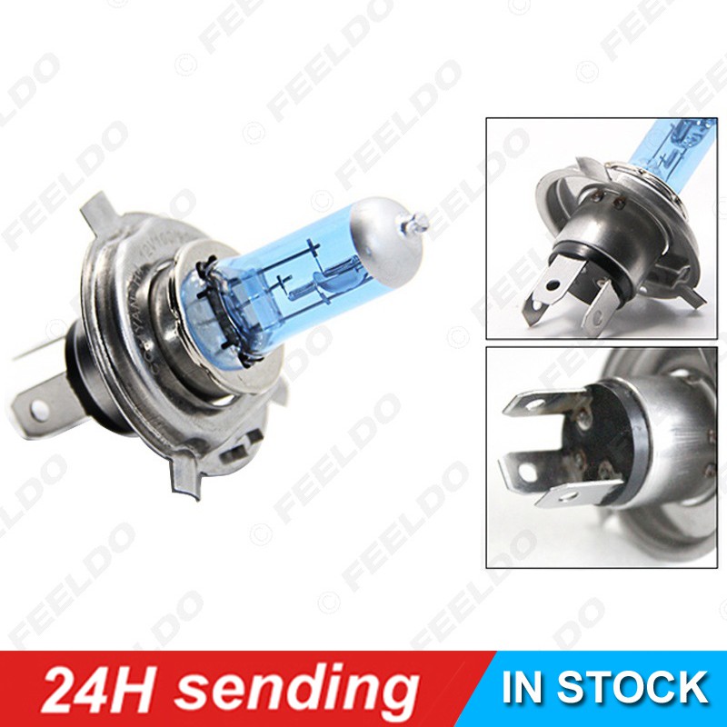 [Ready Stock] Mentol Led H4 HID Xenon Super White Headlight 12V 100W