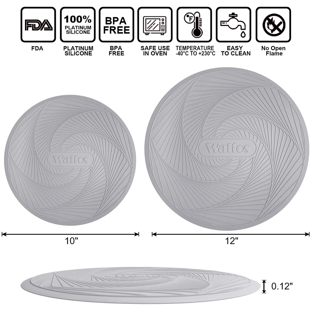 Multi Have Walfos 2021 Hot Selling multi-function Cooking Pad Silicone microwave mat heat-resistant tripo - Image 4