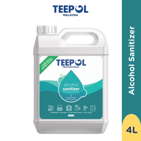 Teepol Liquid Alcohol Sanitizer 4 Liters Shopee Malaysia