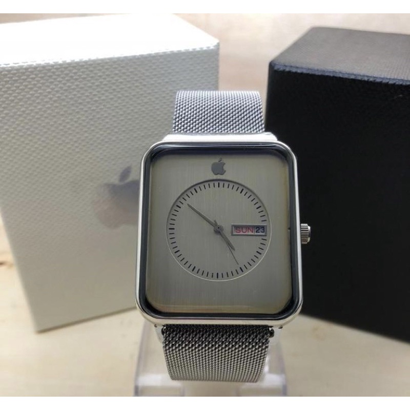 APPLE WATCH ANALOG WITH DATE FOR UNISEX WATCHES MAGNET STRAP