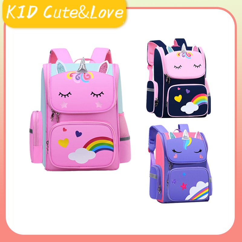 Kids School Bag Unicorn Beg Sekolah Perempuan Kanak-kanak Pony School ...