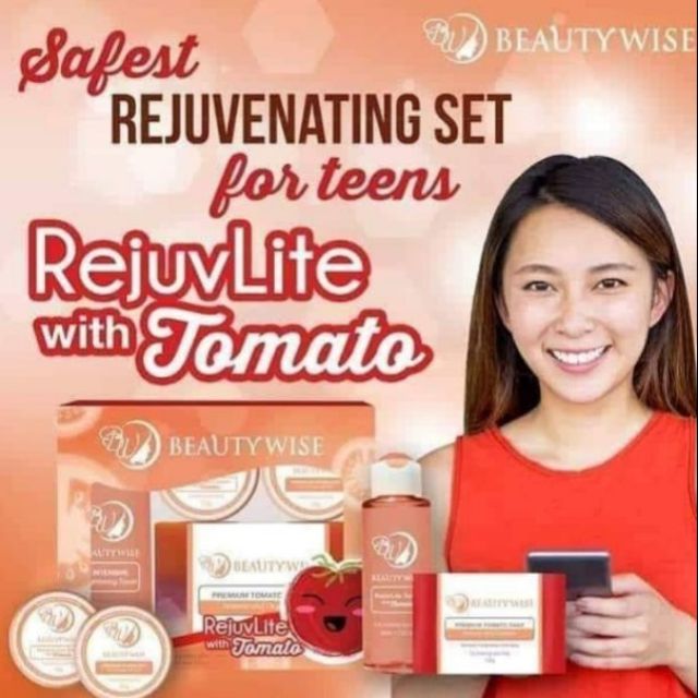 set tomato skincare