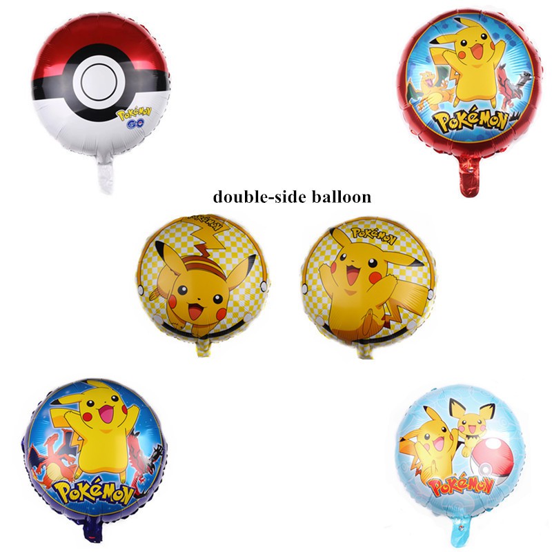 Buy 2pcs 18inch Pokemon Go Theme Round Aluminum Foil Balloon Seetracker Malaysia