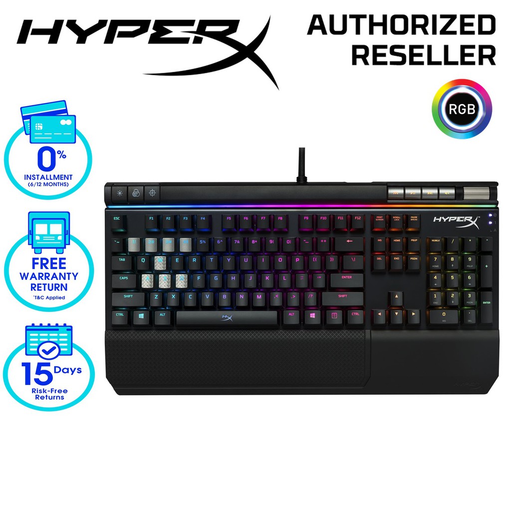 HyperX Alloy Elite RGB Mechanical Gaming Keyboard Gamers 