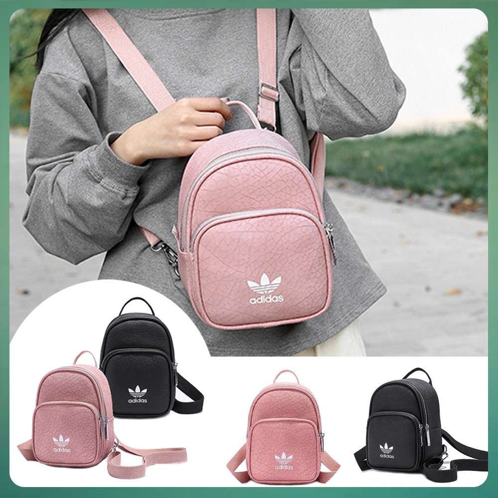 LOCAL SELLERu003e Adidas Originals Mini Backpack Women Backpack PU Leather Bag  MINI Travle Bag | Shopee Malaysia