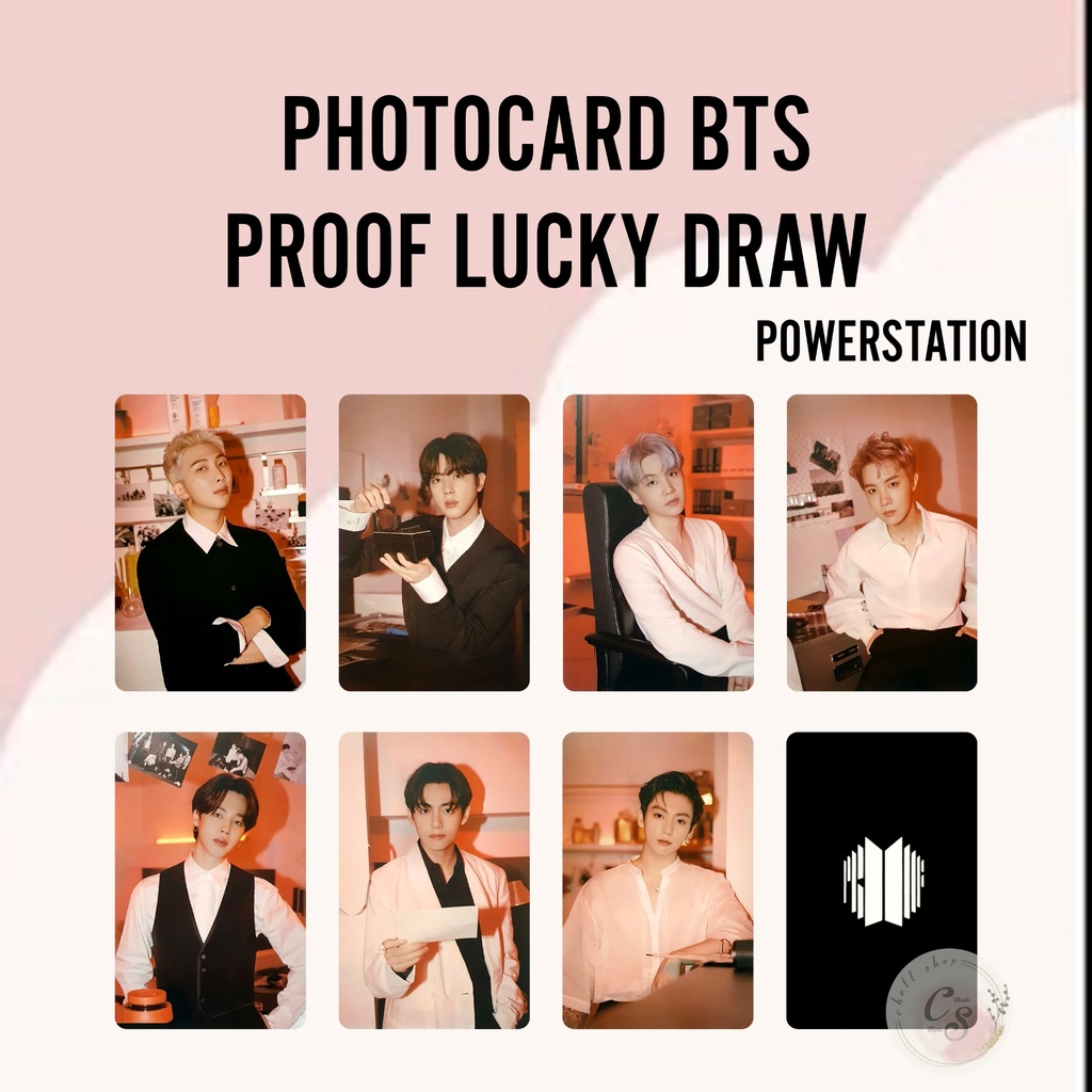 Bts PROOF LUCKY DRAW POWERSTATION PHOTOCARD Shopee Malaysia