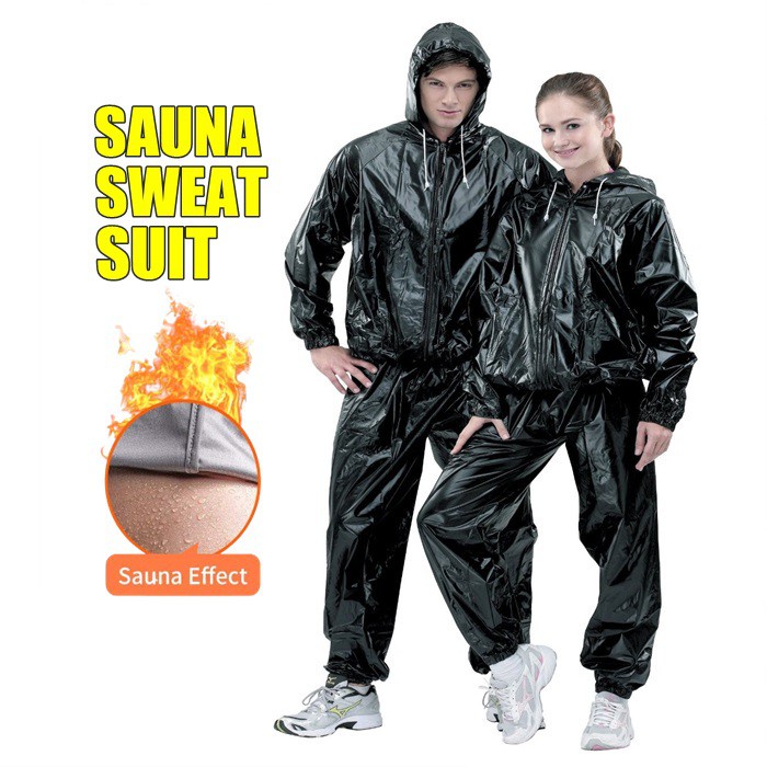 Heavy Duty Fitness Weight Loss Sweat Sauna Suit Anti-Rip Sauna Jacket |  Shopee Malaysia