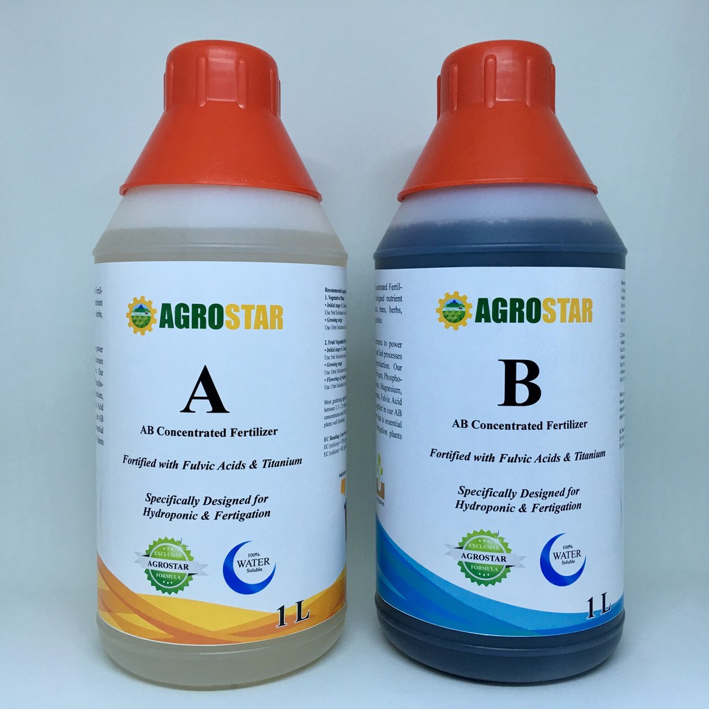AB Concentrated Fertilizer Fortified with Fulvic Acids Titanium for