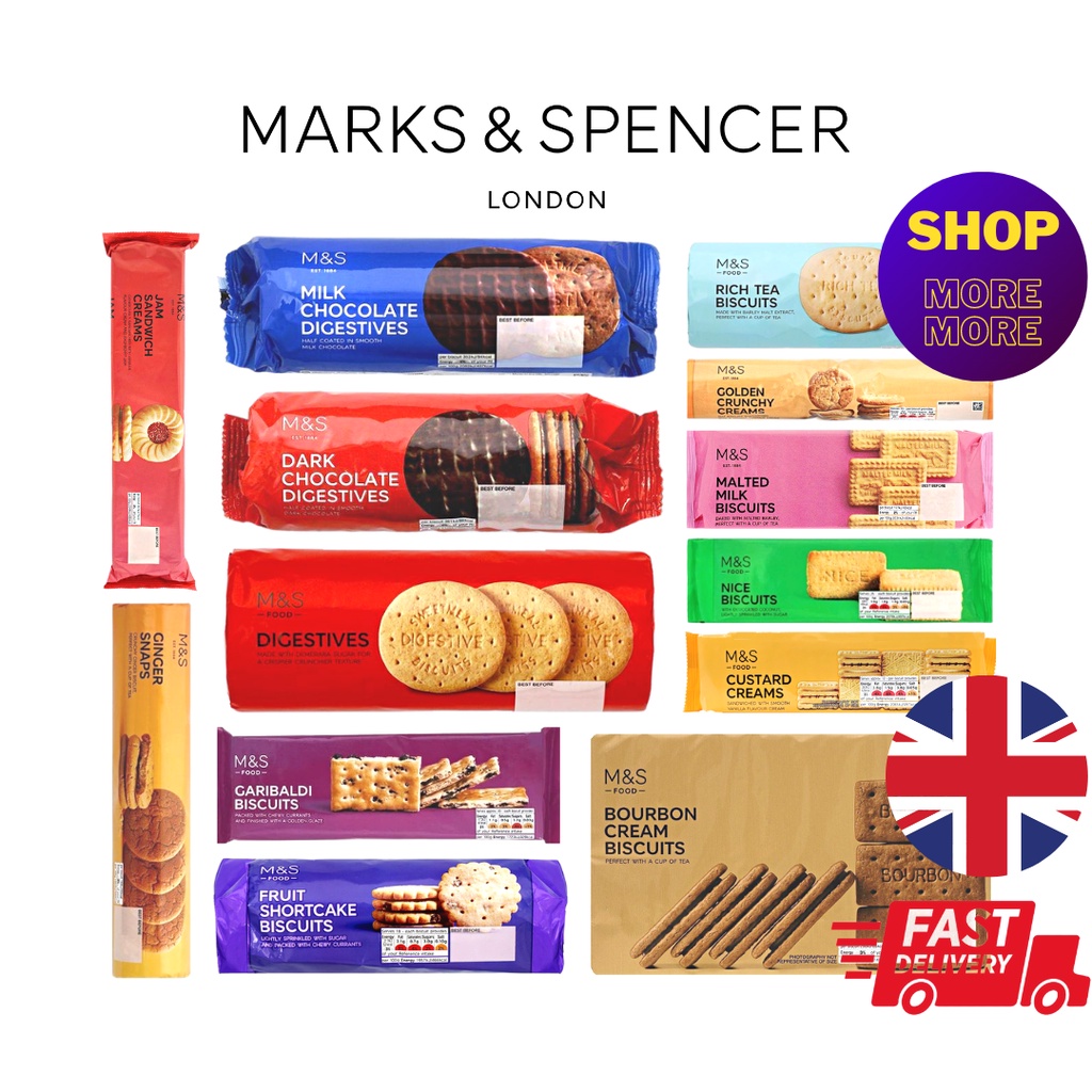 M&S 🇬🇧 Mark & Spencer UK BISCUIT: Milk Chocolate Digestives/Chocolate ...