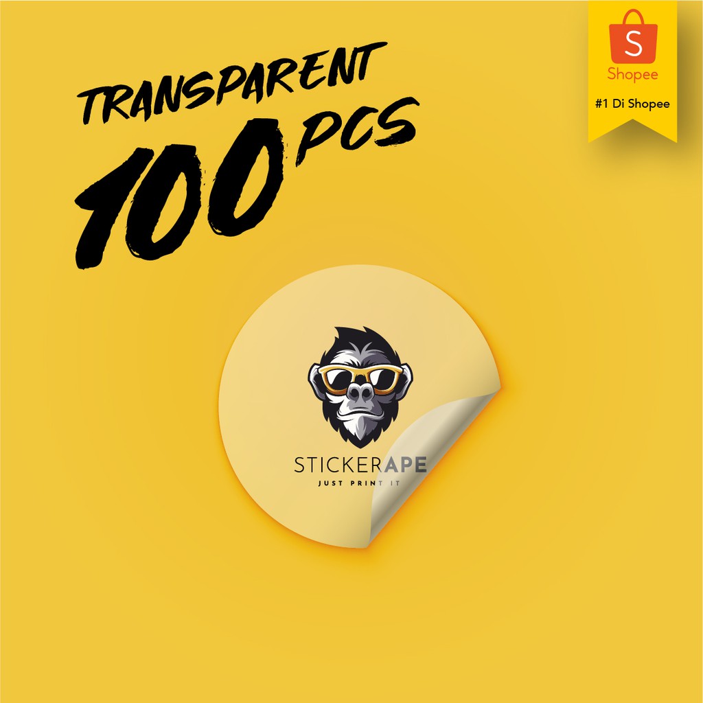 TRANSPARENT**STICKER** [EXPRESS DELIVERY] 100 PCS UTK PRODUCT/LABEL