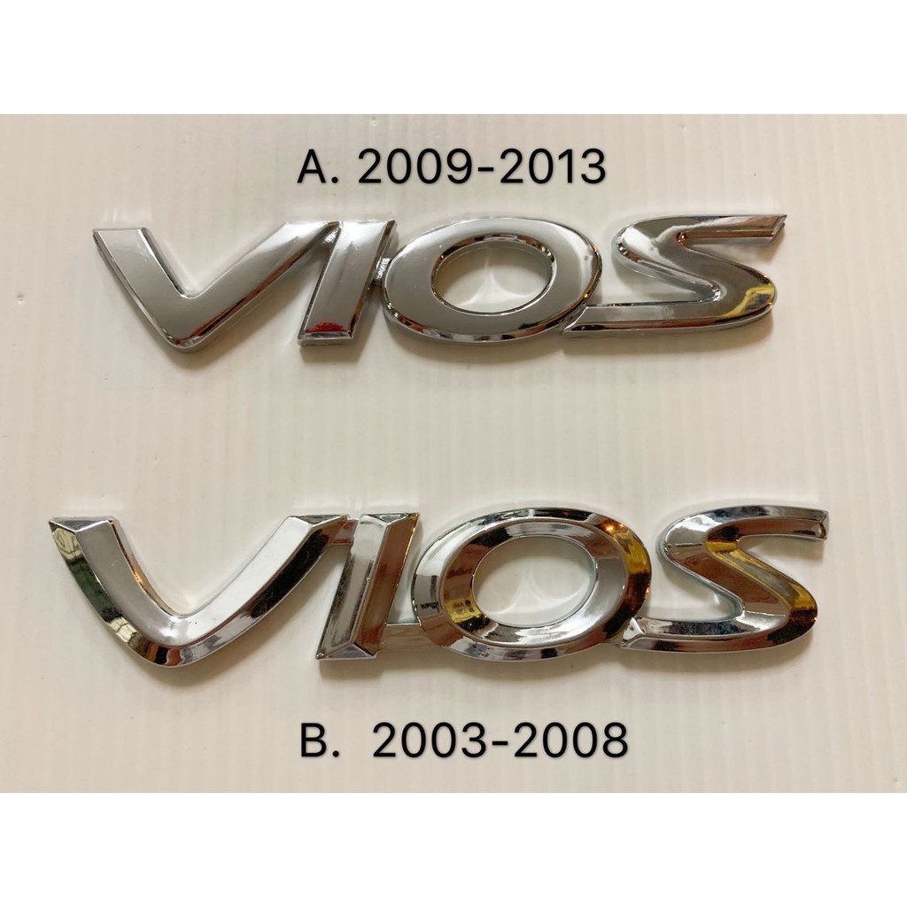 Toyota Vios Emblem Vios 2nd Gen Vios 1st Gen Vios Dugong | Shopee Malaysia