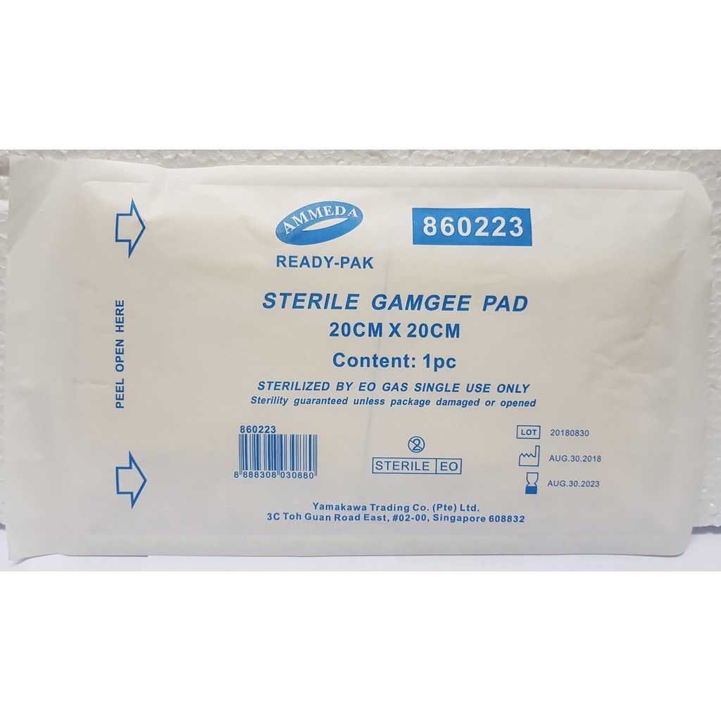 Sterile Gamgee Pad 10cmx20cm(1pcs) Shopee Malaysia