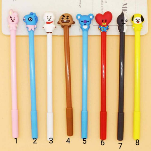 BT21 pen BTS bangtan boys pen bt21 Korean character BTS boy band pen ...