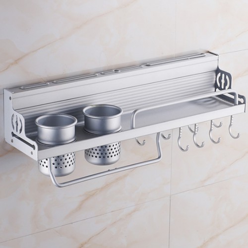 Aluminum Kitchen Storage Rack Pantry Pan Pot Organizer Cookware