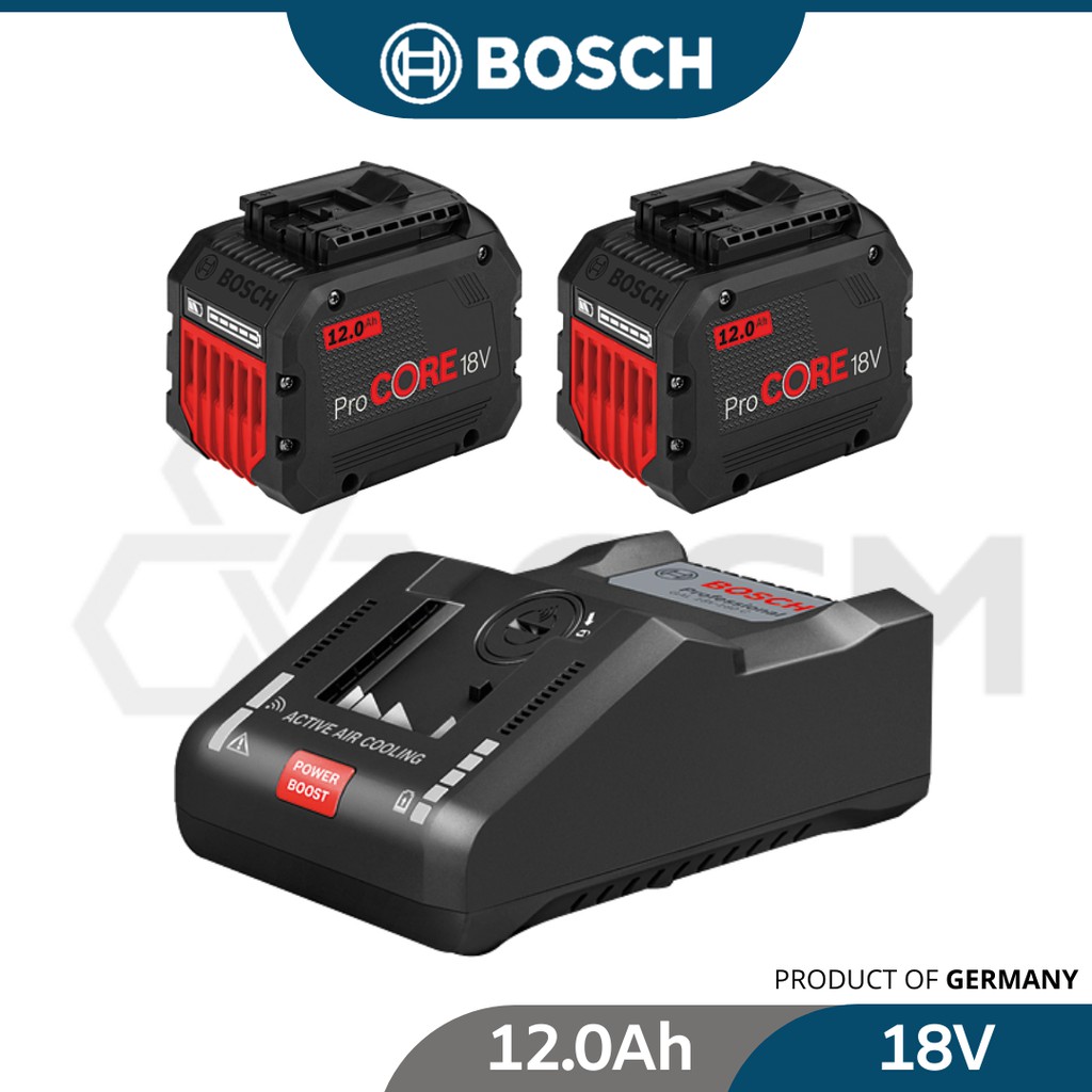 BOSCH ProCORE 2p 18V/12.0AH+GAL18V-160C Li-Ion Battery With 