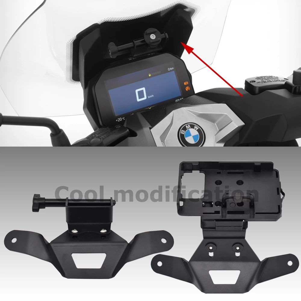 Motorrad Smartphone & GPS Halterung Für BMW R1200RT 2009-2019 - Schwarz, Neigungsverstellbar