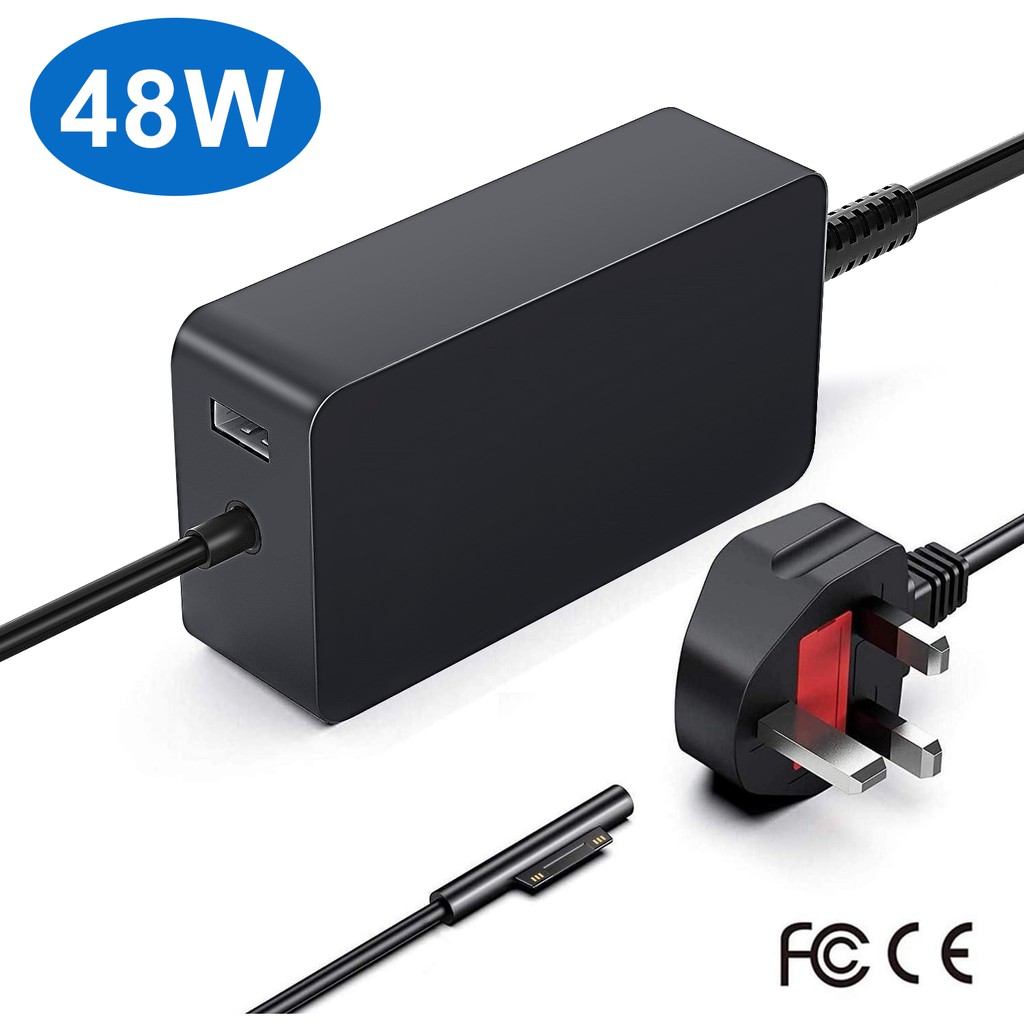 Microsoft Surface Pro Charger 48w 12v 3 58a Surface Power Adapter For Microsoft Surface Rt Surface Pro 1 Surface Pro 2 Shopee Malaysia