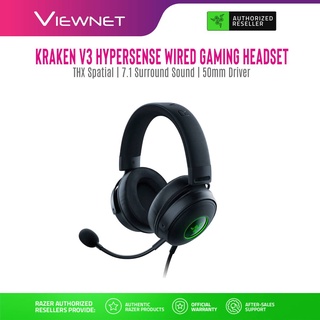 Cny Razer Kraken V3 Hypersense Wired Usb Gaming Headset With Haptic Technology Shopee Malaysia