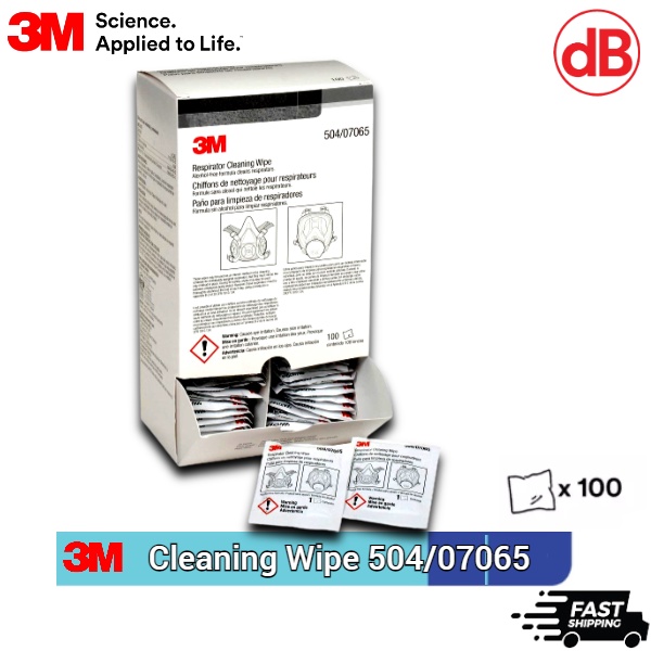 3M Respirator Cleaning Wipes 504/07065 ( 100 pcs / Box ) Shopee Malaysia