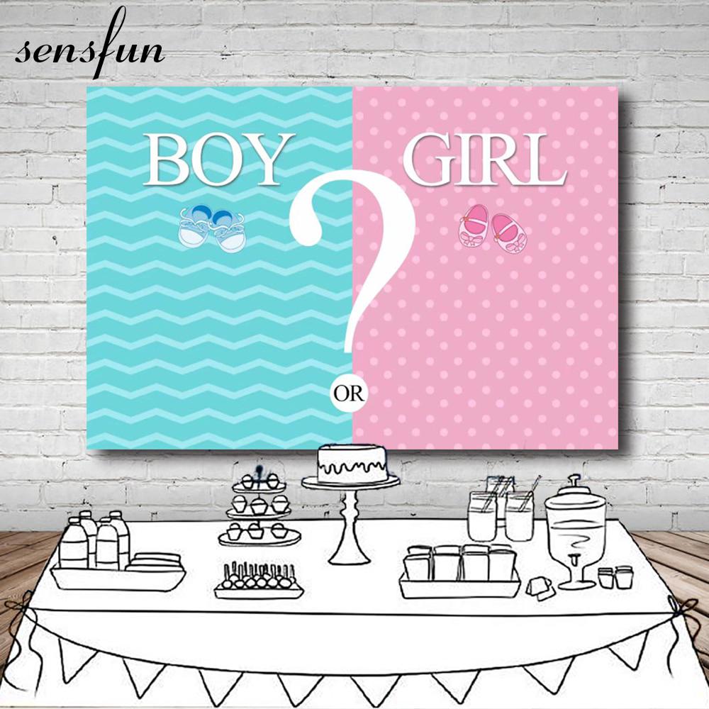 Unique Blue And Pink Background Gender Reveal Wallpaper Quotes 