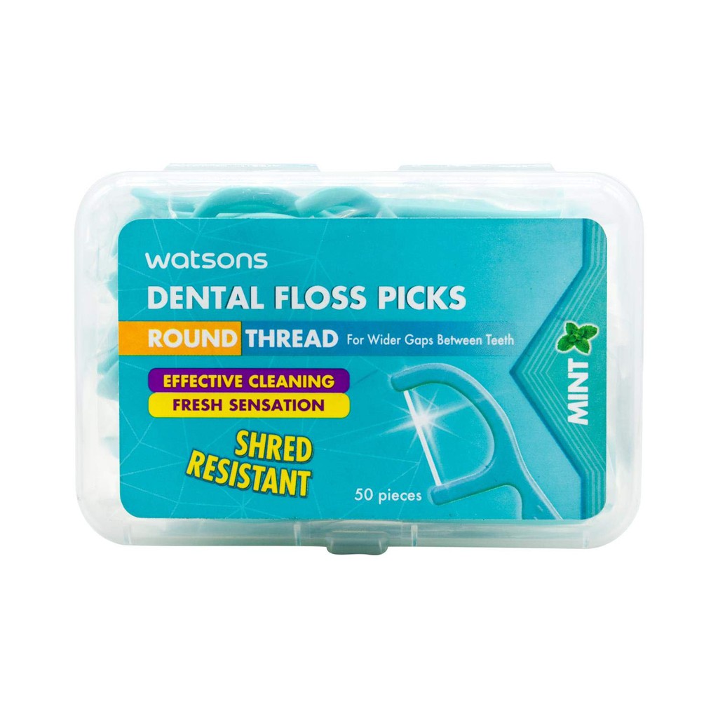 WATSONS, Mint Dental Floss With Fluoride 50 Meters Watsons Philippines ubicaciondepersonas