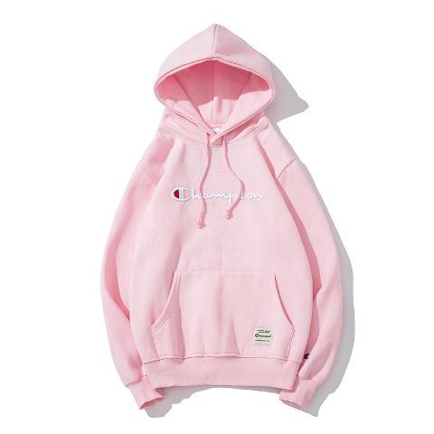 champion hoodie baby pink womens