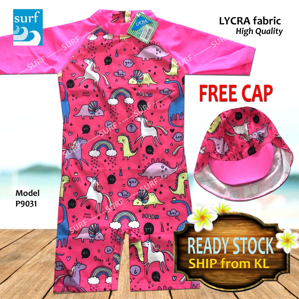 Baby Swimming Suit Kids Girl Swimwear Baju  Renang  Budak  