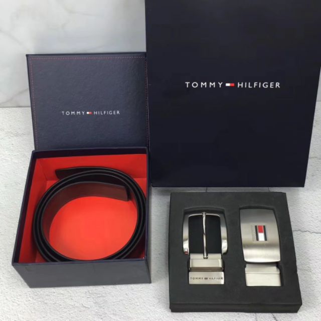 tommy hilfiger belt set