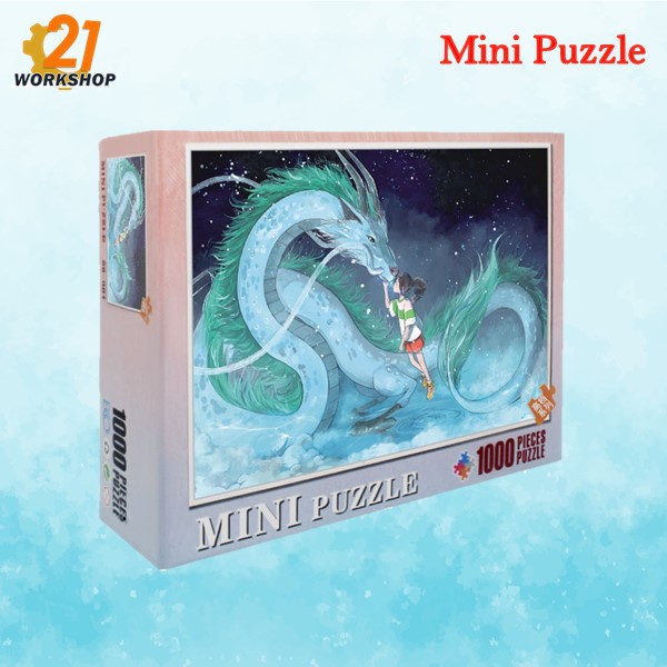 (Ready Stock) 1000 PCS Puzzle Mini Puzzle Sprit Away 2 / 1000 Pieces Puzzle Scenery Painting Puzzle Sprited Away 2 千与千寻