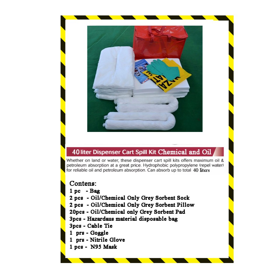 Oil / Chemical Spill Kit Set 40 Liters Shopee Malaysia